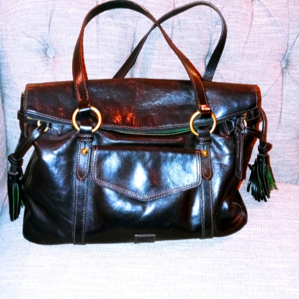 Dooney & Bourke - Large Black Leather Bag